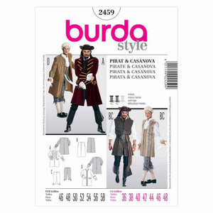 Pattern, Burda, 2459, Costume Men's Pirate