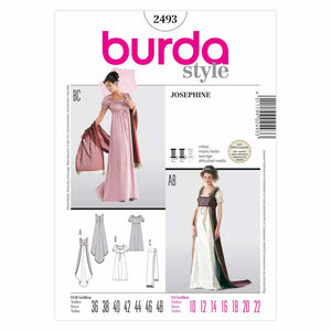 Pattern, Burda, 2493, Historical Josephine Dress