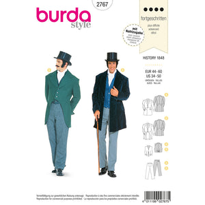 Pattern, Burda, 9276, Historical Jacket, Pants, Vest, Menswear