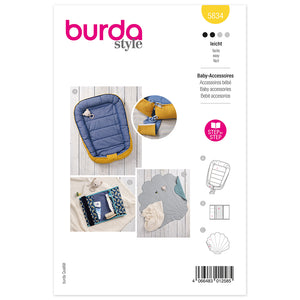 Pattern, Burda, 5834, Baby Accessories