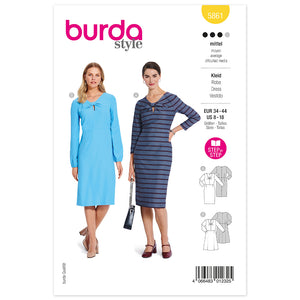 Pattern, Burda, 5861, Burda Dress