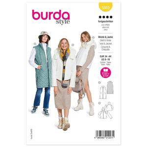 Pattern, Burda, 5869, Waistcoat/Vest & Jacket