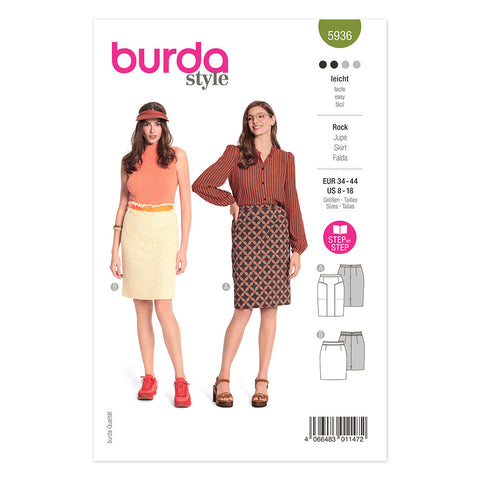 Pattern, Burda, 5936, Pencil Skirt
