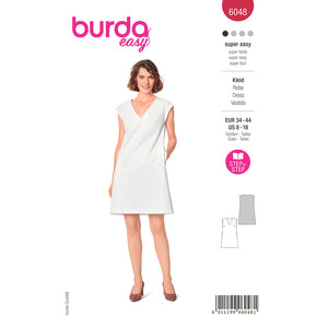 Pattern, Burda, 6048, Shift Dress with V-Neck