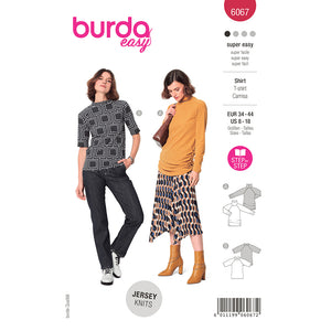 Pattern, Burda, 6067, Top with Raglan Sleeves