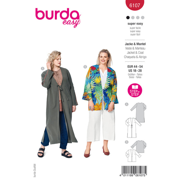 Pattern, Burda, 6107, Blouson Jacket