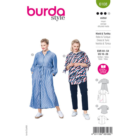 Pattern, Burda, 6108, Dress