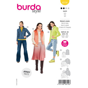 Pattern, Burda, 6114, Waistcoat/Vest, Jacket