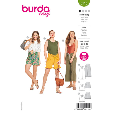 Pattern, Burda, 6115, Trousers/Pants