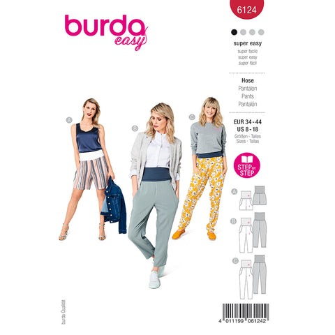 Pattern, Burda, 6124, Trousers/Pants