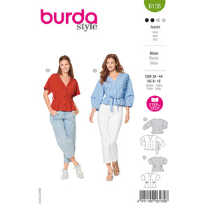 Pattern, Burda, 6135, Blouse