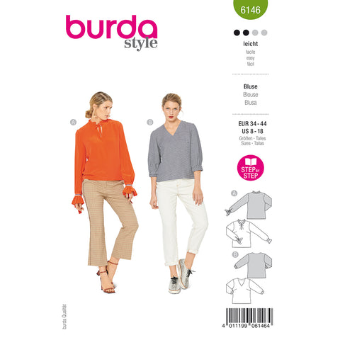 Pattern, Burda, 6146, Blouse