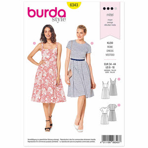 Pattern, Burda, 6343, Dress