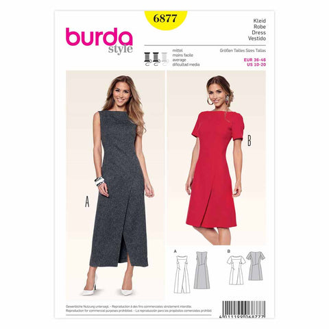 Pattern, Burda, 6877, Dress