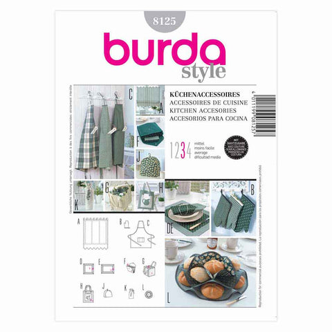 Pattern, Burda, 8125, Kitchen Accessories