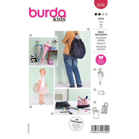 Pattern, Burda, 9256, Gym Bag, Pencil Case,