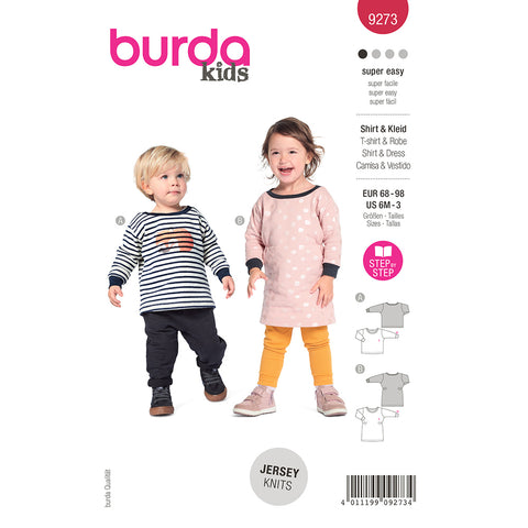 Pattern, Burda, 9273, Dress/Top, Baby/ Toddler