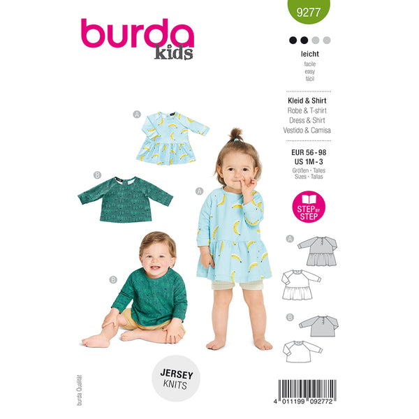 Pattern, Burda, 9277, Dress/Top, Kids
