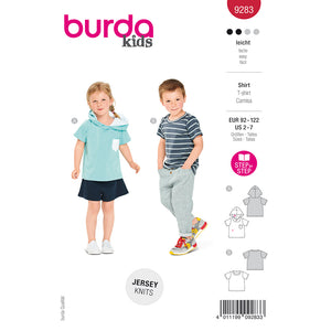 Pattern, Burda, 9283, Hoodie/Top, Kids