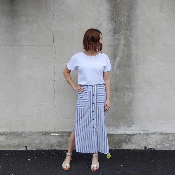 Pattern, style ARC, Indigo Maxi Skirt Multi-Size