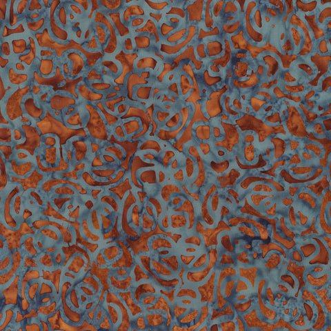Fabric Batik, Penny Gatsby Batik Interlinked 2584Q-X