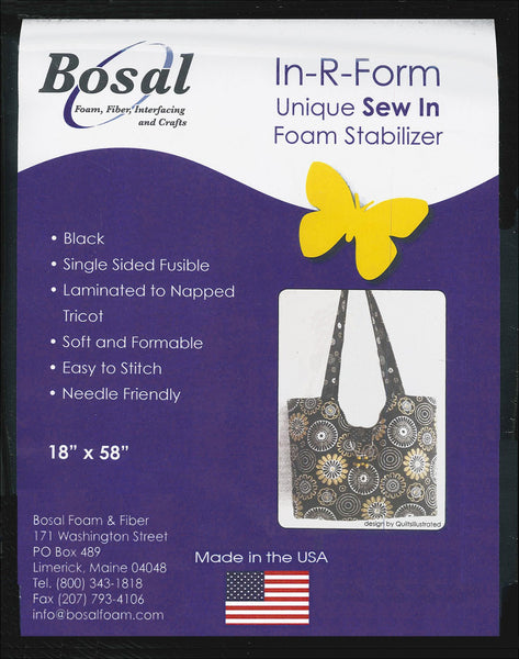Bosal In-R-Form Single Sided Fusible Foam Stabilizer, 18" x 58" 495BS-18