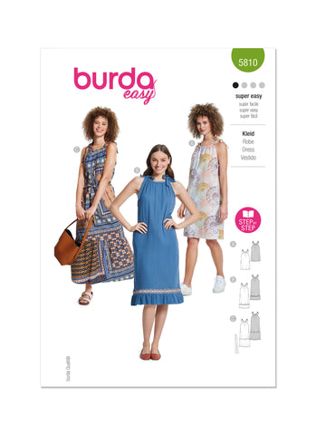 Pattern, Burda, 5810 Misses Dresses