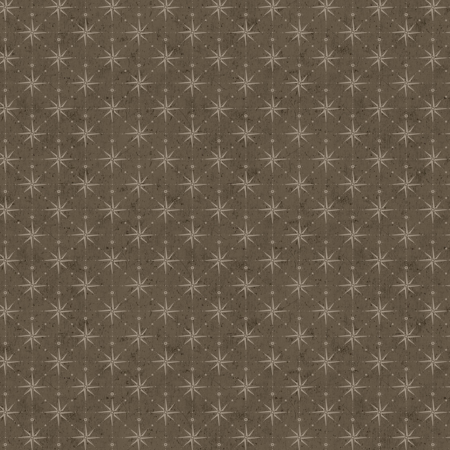 Fabric, Great Journey, Compass Brown 90789-32
