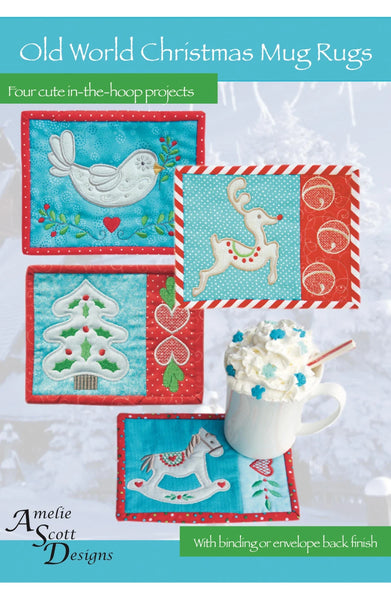 Pattern, Old World Christmas Mug Rugs, ASD213