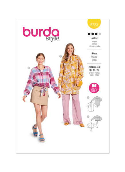 Pattern, Burda, 5723, Misses Blouse