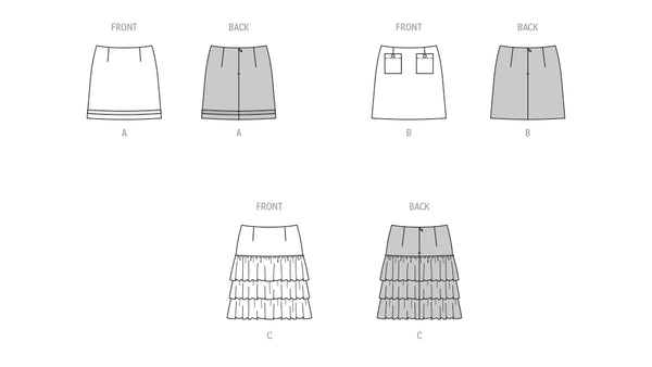 Pattern, Burda, 5726, Misses' Skirt