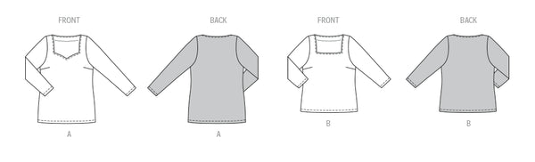 Pattern, Burda, 5731, Misses' T-Shirt