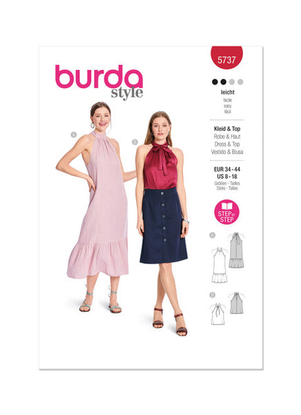 Pattern, Burda, 5737, Misses Dress and T-Shirt
