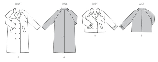 Pattern, Burda, 5747 Misses Jacket and Coat
