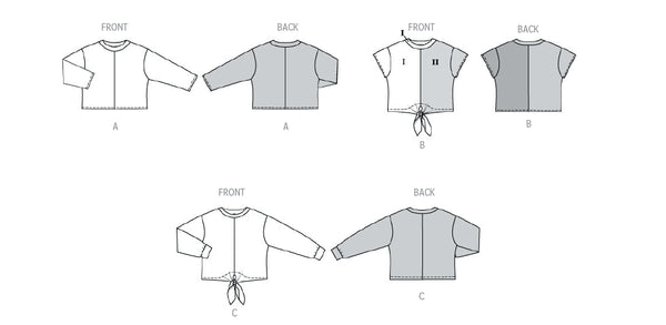 Pattern, Burda, 5764, Misses T-Shirts