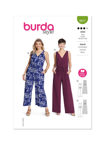 Pattern, Burda, 5817 Misses Overall/ Jump Suit