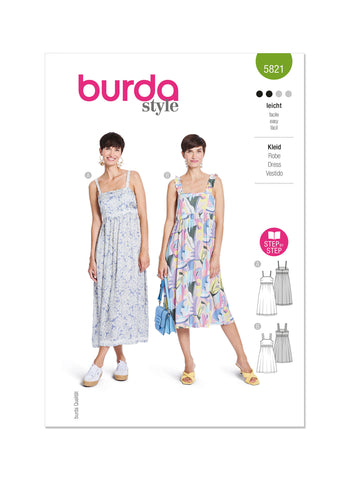 Pattern, Burda, 5821 Misses Dress