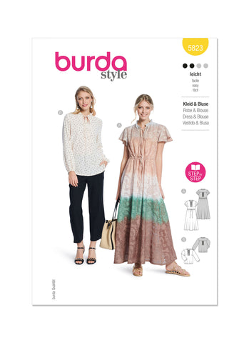 Pattern, Burda, 5823 Misses Dress and Blouse