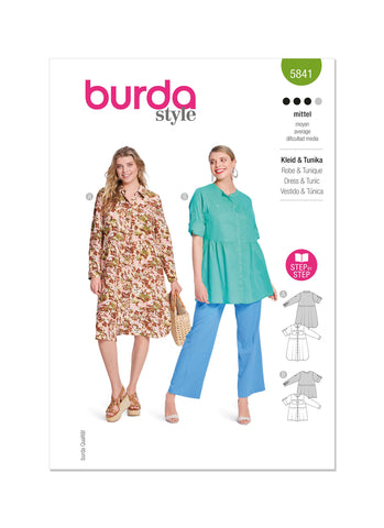 Pattern, Burda, 5841 Misses Dress and Tunic
