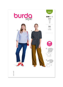 Pattern, Burda, 5843 Misses Shirt