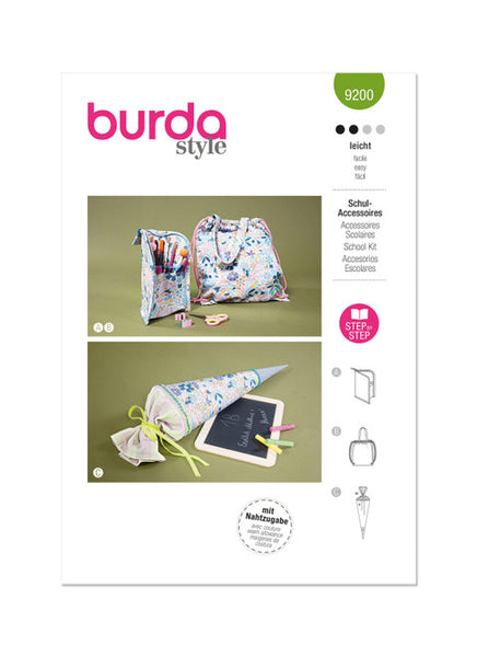 Pattern, Burda, 9200, Accessories