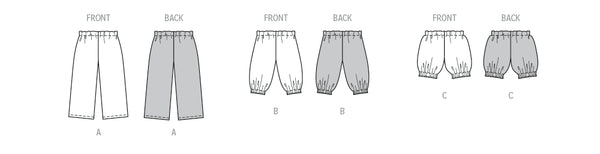 Pattern, Burda, 9202, Baby's Trousers/Pants