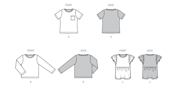 Pattern, Burda, 9205, Toddler T-Shirt