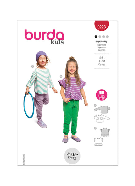 Pattern, Burda, 9223, Children's Top