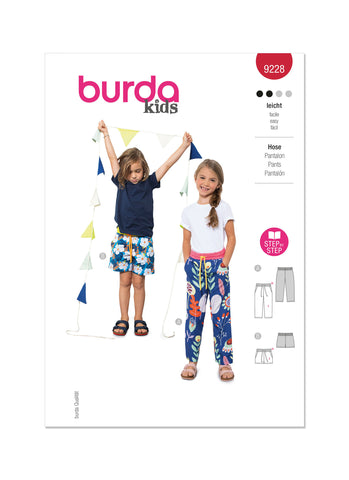 Pattern, Burda, 9228 Children's Pants