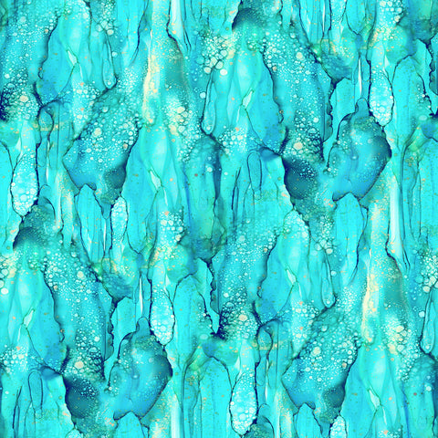 Fabric, Morning Light Turquoise Alcohol Ink 3 DP25290-62