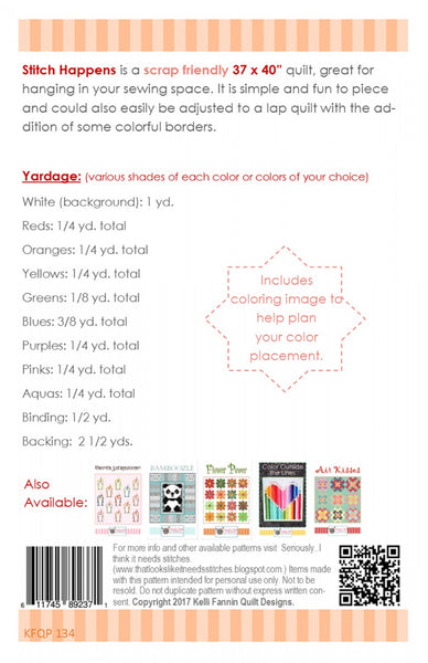 Pattern, Stitch Happens Wall Quilt KFQP134