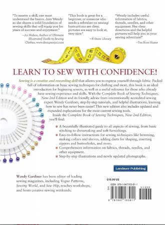 Book, Complete Book of Sewing Techniques 2nd Edition Hardcover, # L3014C