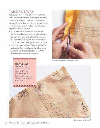 Book, Complete Book of Sewing Techniques 2nd Edition Hardcover, # L3014C