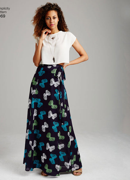 Pattern, SIMPLICITY 1069  Misses' Wide-Leg Pants or Shorts & Skirts in 2 Lengths